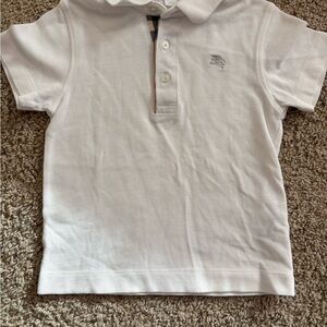 Burberry White Kids Polo Shirt